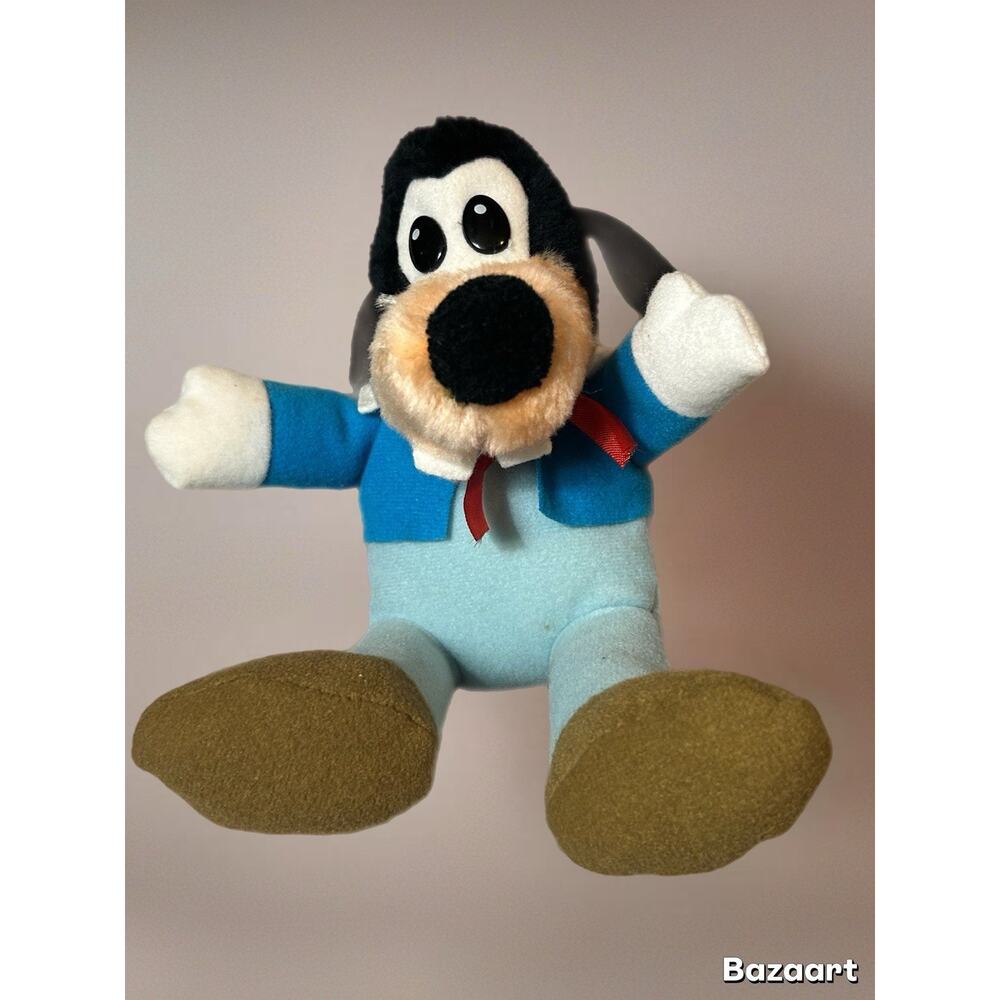 Disney Mickey's Christmas Carol Goofy Plush Stuffed Toy VINTAGE 80s